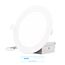 6" 6000K Recessed LED Downlight, 12W, 1050 Lumens, Triac Dimming, Wet Rated - Clear White (6 Pack)