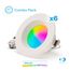 4" WiFi Smart 9W 810LM Recessed Retrofit LED Sleek Series Downlight Kit, Dimmable, Alexa/Google, Wet Rated (6 Pack)