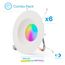 6" WiFi Smart 12W 1100LM Recessed Retrofit LED Sleek Series Downlight Kit, Dimmable, Alexa/Google, Wet Rated (6 Pack)