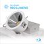 4" 50-Degree 5CCT Selectable New Construction 12W960LM 0-10V Dimmable LED Light, 120-277V - White (6 Pack)
