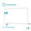 2' x 4' Single Color 5200/6500/7800 Lumen 0-10V Adjustable Watt Backlit Panel Light (4 Pack)