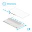 2' x 4' 3CCT 5200/6500/7800 Lumen 0-10V Adjustable Watt Backlit Panel Light (4 Pack)