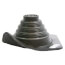 Closed to 5-3/4" Square 35 Year Master Flash for Metal Roofs, Model #3 (Black EPDM)
