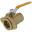 1-1/4" Threaded Isolation Flange w/ Hose Drain and Rotating Flange