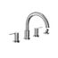 TBS01202U#CP LB Two Handle Deck Mount Roman Tub Filler Trim w/ Handshower (Polished Chrome)