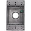 1-Gang, 3/4", 5 Holes Universal Weatherproof Box w/ Mounting Lugs (Silver)