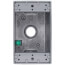 1-Gang, 1/2", 3 Holes Deep Universal Weatherproof Box (Silver)