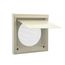 Premium Wall Vent 6" Galvalume Steel Wall Vent, No Collar (Tan)