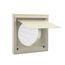 Premium Wall Vent 6" Galvalume Steel Wall Vent (Tan)
