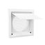Premium Wall Vent 6" Galvalume Steel Wall Vent (White)