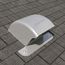 DryerJack 477 Low-Profile Galvalume Steel Dryer Roof Vent w/ RoofNeck (Mill Finish)