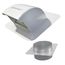 DryerJack 477 Low-Profile Galvalume Steel Dryer Roof Vent w/ RoofNeck (White)