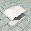 DryerJack 477 Low-Profile Galvalume Steel Dryer Roof Vent w/ RoofNeck (White)