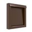 DryerWallVent 4" Galvalume Steel Wall Vent, No Collar (Brown)