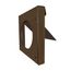 DryerWallVent 4" Galvalume Steel Wall Vent, No Collar (Brown)