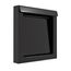 DryerWallVent 4" Galvalume Steel Wall Vent, No Collar (Black)