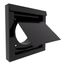 DryerWallVent 4" Galvalume Steel Wall Vent (Black)