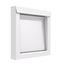 DryerWallVent 4" Galvalume Steel Wall Vent, No Collar (White)