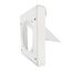 DryerWallVent 4" Galvalume Steel Wall Vent, No Collar (White)