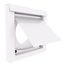 DryerWallVent 4" Galvalume Steel Wall Vent (White)
