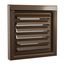 FreshVent 6" Galvalume Steel Fresh Air Intake Vent (Brown)