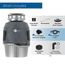 Evolution Series Continuous Feed Garbage Disposal w/ EZ Connect Cord & Hardwire Adapter, 1 HP, 81225K