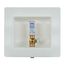 1/2" Expansion PEX Ice Machine Outlet Box w/ 1/4 Turn Water Hammer Arrestor Valve