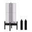 Gravity-Fed Stainless Steel Countertop Water Filter System, Black Wood Base w/ 2 Activated Carbon Water Filters, 3.17 Gal