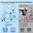 Tankless Reverse Osmosis Water Filter System w/ UV & Alkaline Remineralization (500 GPD)