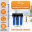 2-Stage Whole House Water Filter System w/ 10" Sediment & Lead/Heavy Metal Reducing Filters