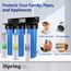 3-Stage Whole House Water Filter System w/ 20" GAC/KDF, Carbon Block & Anti-Scale Filters