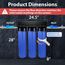 3-Stage Whole House Water Filter System w/ 20" GAC/KDF, Carbon Block & Anti-Scale Filters