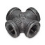4" Black Cross