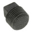 1/2" Black Solid Plug