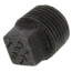 1/2" Black Solid Plug