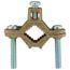 1/2" - 1" Bronze Grounding Clamp Kit w/ 24" 6g Copper Wire