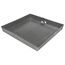30" Square Water Heater Pan w/ 1" PVC Fitting (Galvanized Steel)