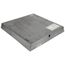 30" Square Water Heater Pan w/ 1" PVC Fitting (Galvanized Steel)