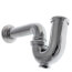 1-1/2" Chrome Plated Brass P-Trap, 17 GA W/CO