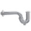 1-1/2" Chrome Plated Brass P-Trap, 17 GA W/CO