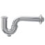 1-1/2" Chrome Plated Brass P-Trap, 17 GA W/CO