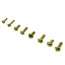 208 Piece Solid Brass Bibb Screw Assortment Kit