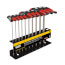 10 Piece 9" T-Handle Hex Key Set w/ Stand (3/32" to 3/8")