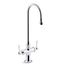 Triton Bowe Monoblock Gooseneck Bathroom Sink Faucet with Lever Handles, Aerated Flow, 1.0 GPM, K-100T70-4AKA-CP