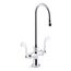 Triton Bowe Monoblock Gooseneck Bathroom Sink Faucet with Wristblade Handles, Laminar Flow, 1.0 GPM, K-100T70-5AKL-CP