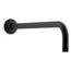 Wall-Mount Rain Showerhead Arm and Flange (Matte Black), K-10124-BL