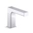 Strayt Touchless Lav Faucet with Kinesis Sensor Technology and Temperature Mixer, HES Powered, 0.5 GPM, K-106S37-SANA-CP