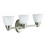 Transitional Triple Light Sconce for Forte Faucet Line - Brushed Nickel