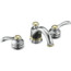 Fairfax Lavatory Faucet w/ Lever Handles (Polished Chrome/Polished Brass)