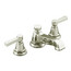 Pinstripe Pure Widespread Lavatory Faucet, Lever Handles - Polished Nickel, K-13132-4A-SN